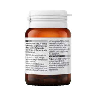 Blackmores Vitamin B6 100mg Women's Health 40 Tablets วิตามินบี 6 บรรเทาอาการก่อนมีประจำเดือน