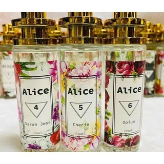 น้ำหอม Alice Perfume 30ml ความหอมหลากสไตล์ที่เป็นคุณ หอมติดทนนาน 8-12 ชั่วโมง มาดามฟิน jardo กลิ่น เคาเตอร์แบนด์