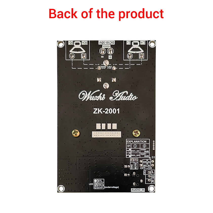 แท้ ZK2001 แอมป์จิ๋วขับซับ TPA3221 100W*2 แอมขับซับเบส นะคะ แอมป์จิ๋ว ZK 2001 - รูปที่ 6