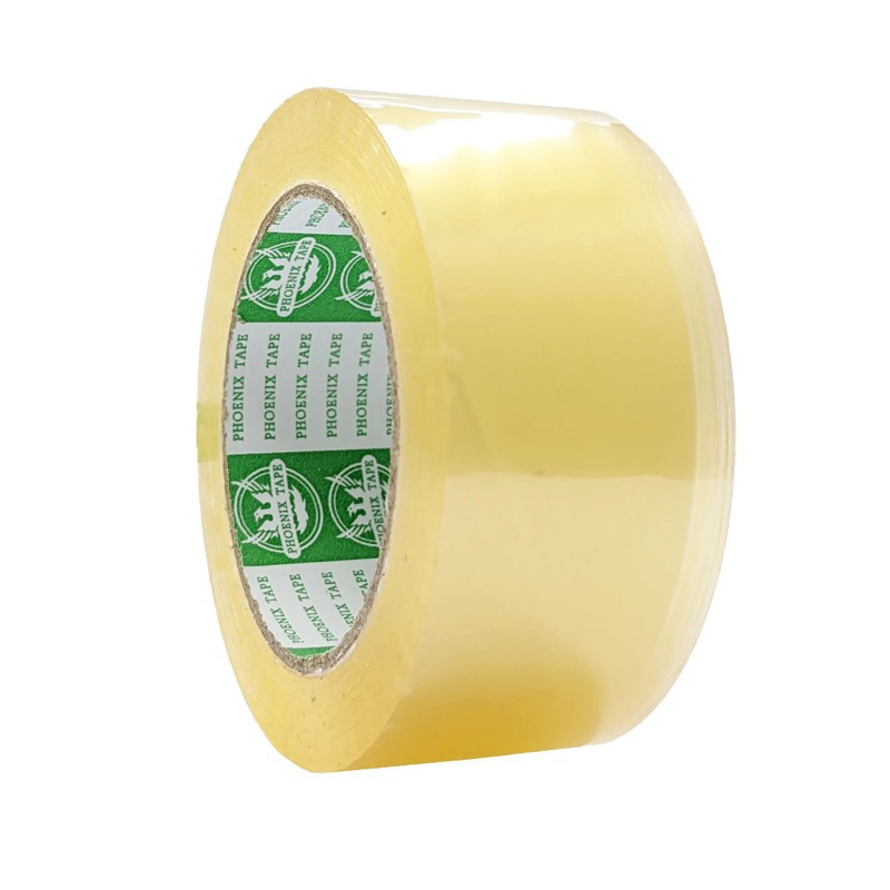 (ขายเป็นม้วน) เทป opp เทปใส เทปน้ำตาล ไร้เสียง Low Noise Phoenix Tape กว้าง 2 นิ้ว ยาว 50 หลา 100 หลา เทปกาวไร้เสียง