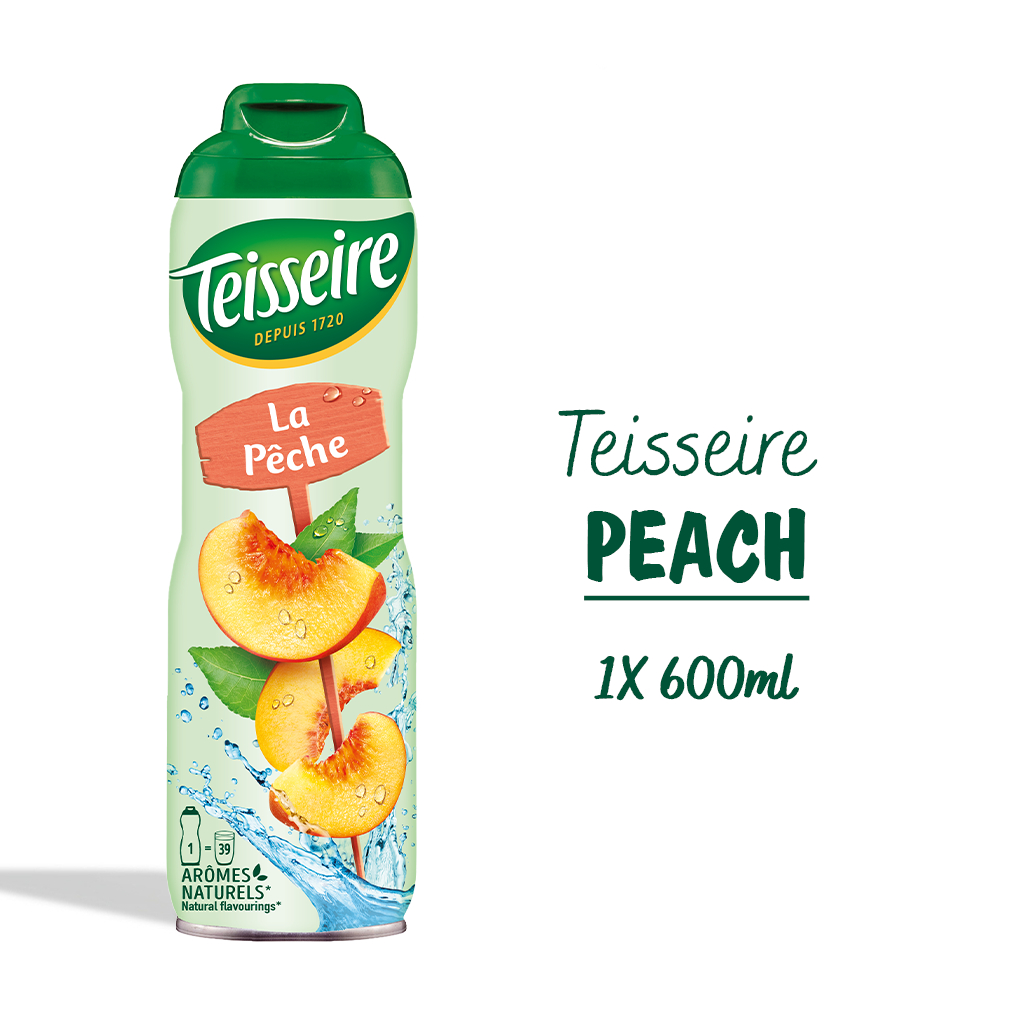 Teisseire น้ำเชื่อมกลิ่นพีช 600มล. | Teisseire Peach Syrup