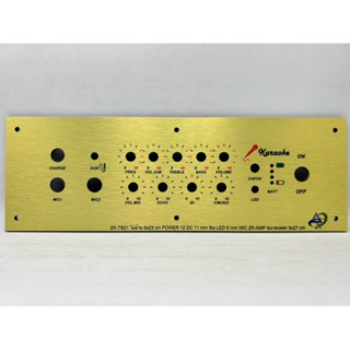 เพลทลำโพงบลูทูธZK-TB21 ไม่ย้าย+MIC AMP ช่องเพลท5x23cm.วัตแบต…