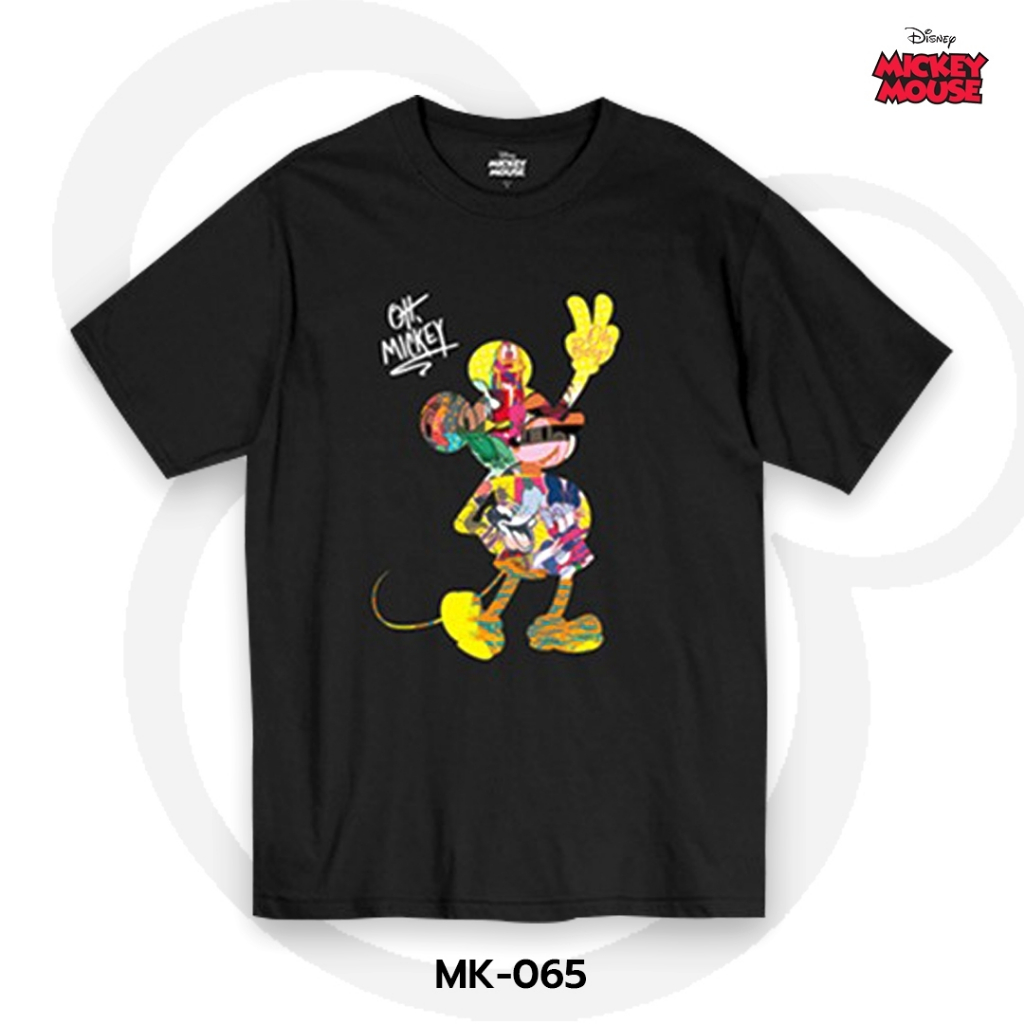 Power 7 Shop เสื้อยืดการ์ตูน มิกกี้เมาส์ ลิขสิทธ์แท้ DISNEY (MK-065)