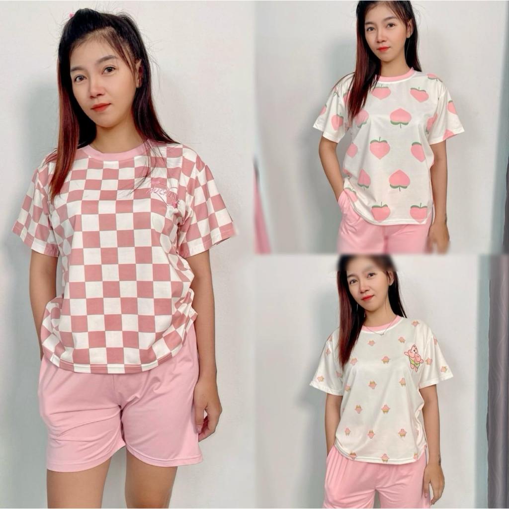 dtxmarket No.332 342 331 ชุดนอน ชุดเซ็ทลายน่ารักๆ เสื้อผ้าแฟชั่น