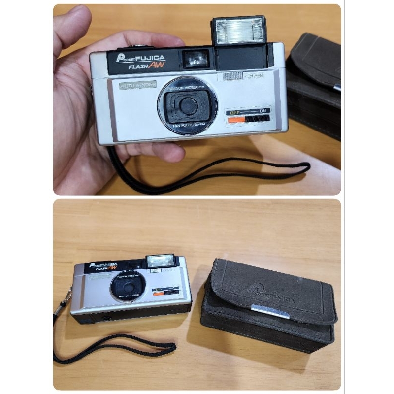 FUJICA Pocket Flash AW กล้องฟิล์ม 110 สภาพสวยไม่ได้ทดสอบการใช้งาน มือสอง สำหรับสะสม หรือใช้งานตามสมค