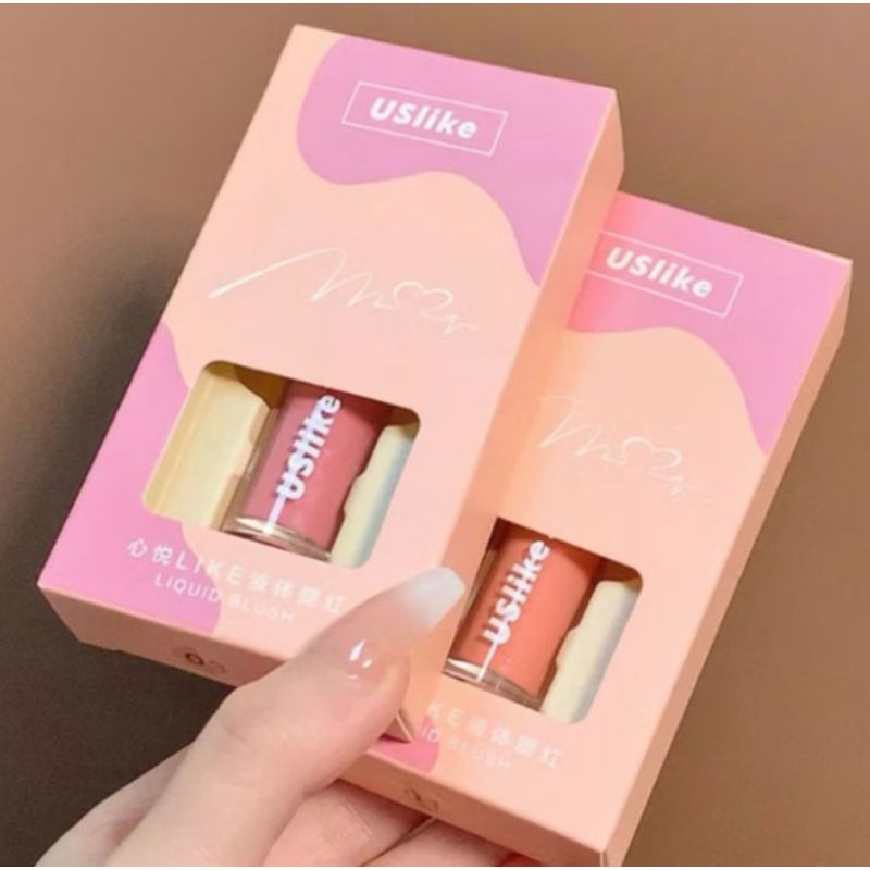พร้อมส่ง Uslike บลัชออนเนื้อครีม กํามะหยี่