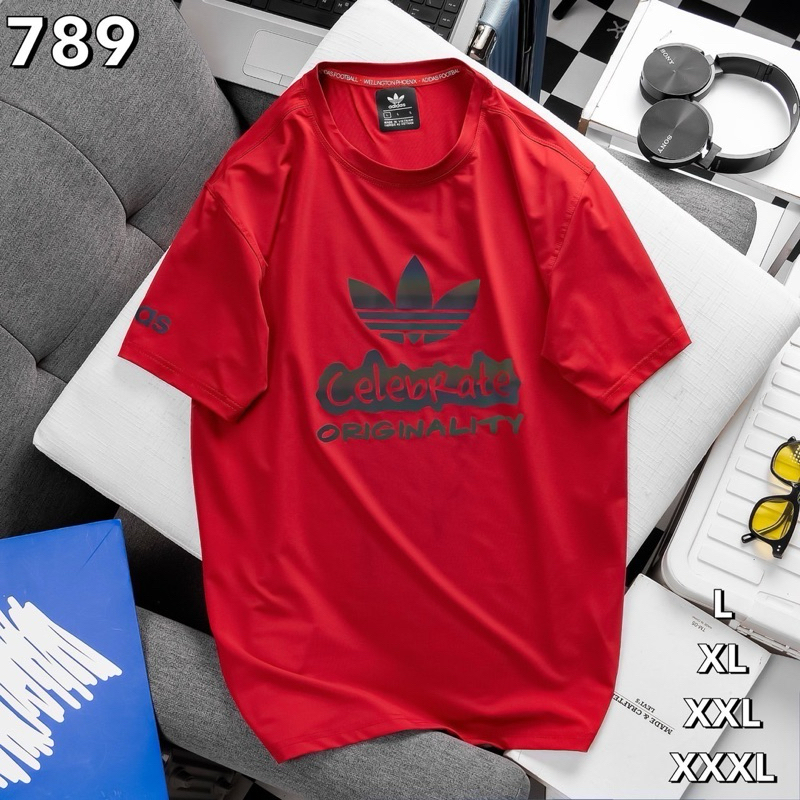 เสือกีฬาผู้ชาย คอกลมแขนสั้น ผ้าลื่นนิ่ม T shirt B12