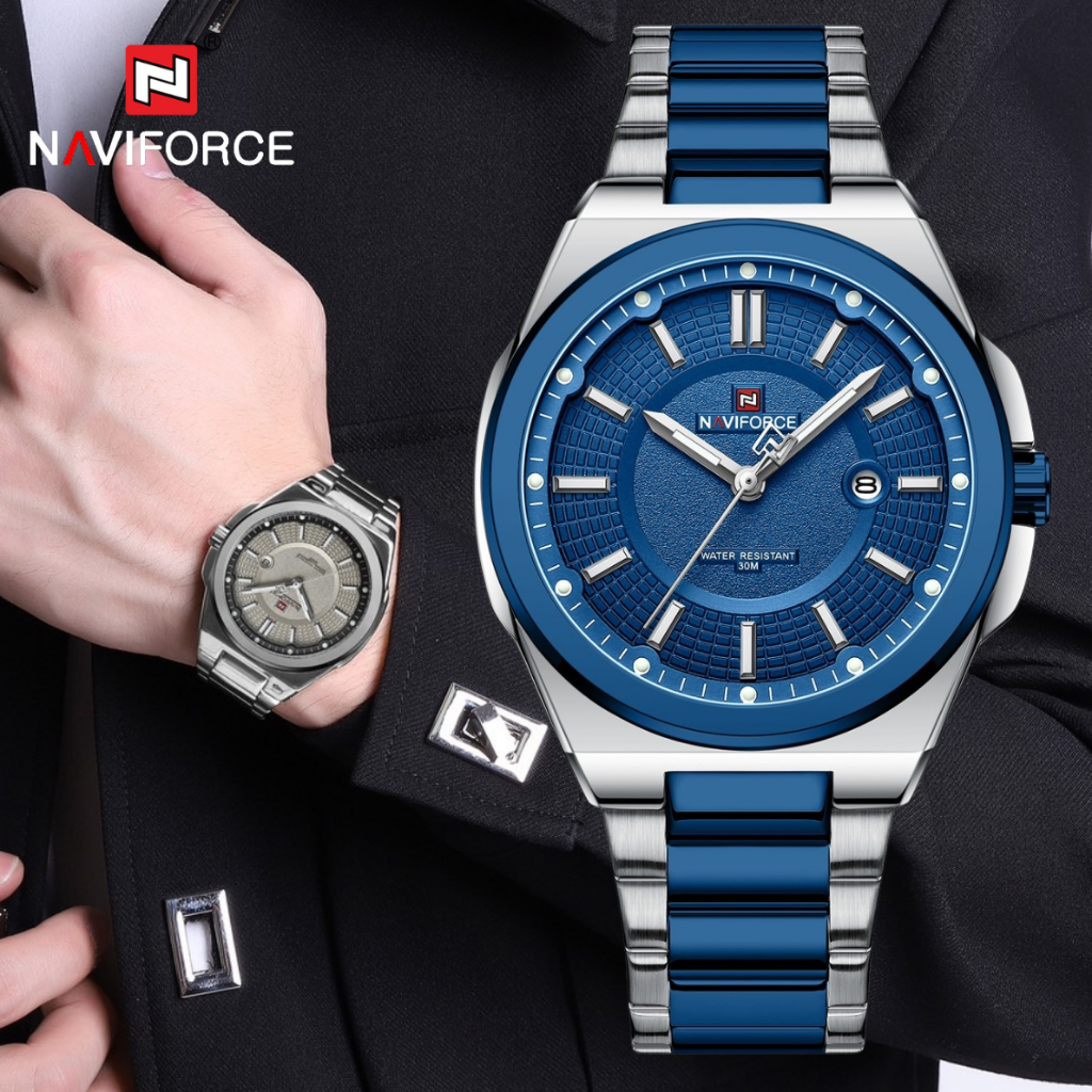 นาฬิกา Naviforce รุ่น NF9212 เครื่องไทย ประกันศูนย์ 1 ปี นาฬิกาข้อมือผู้ชายแฟชั่น พร้อมกล่องแบรนด์