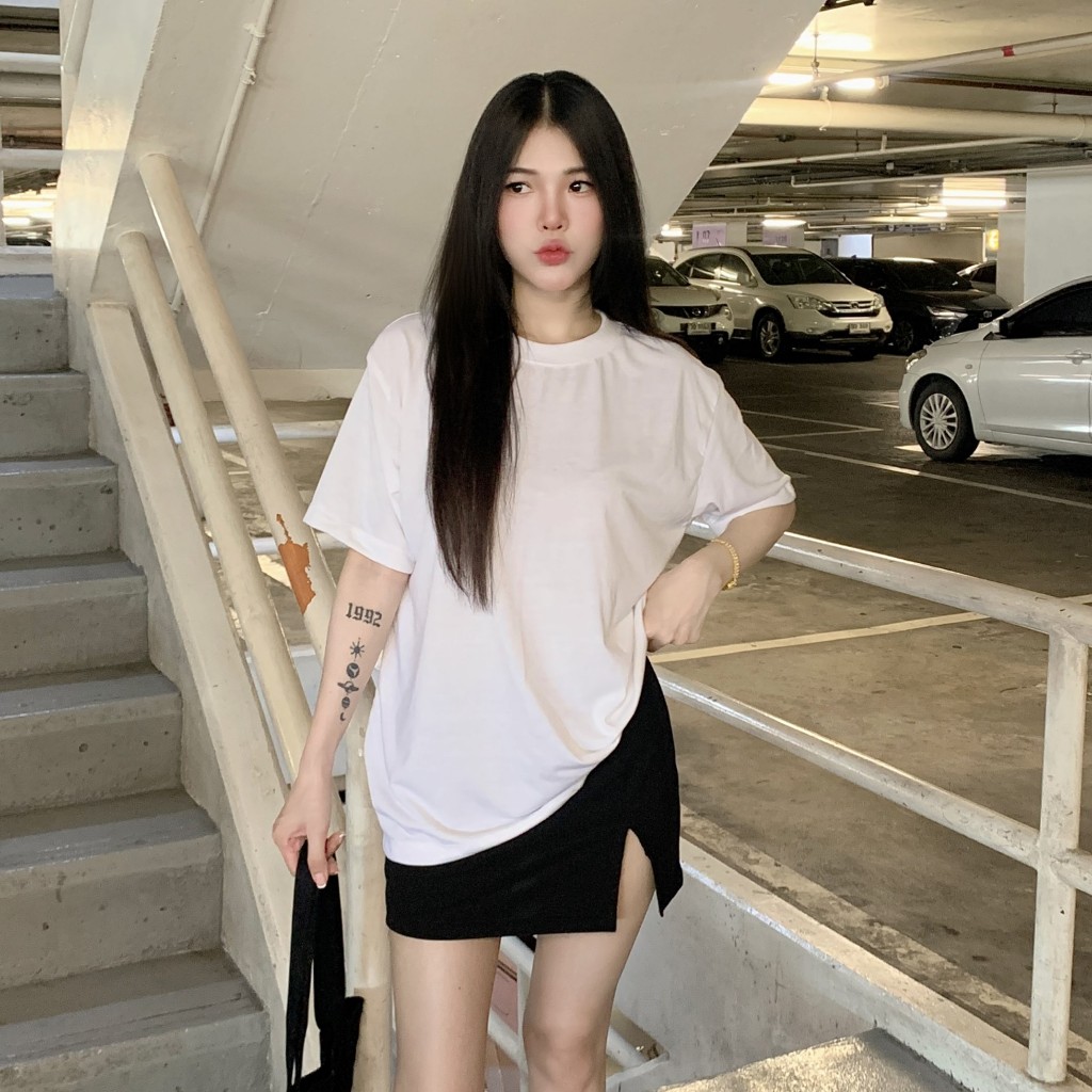 SpinnyHouse เสื้อยืดคอกลมแขนสั้้น UNISEX นุ่มยืด   ไม่หดไม่ต้องรีด มีหลายไซส์ Yuedyun รุ่น นุ่มยืด ราคา ถูกที่สุด ดีลบีเคเค แกลเลอรีภาพที่ 2