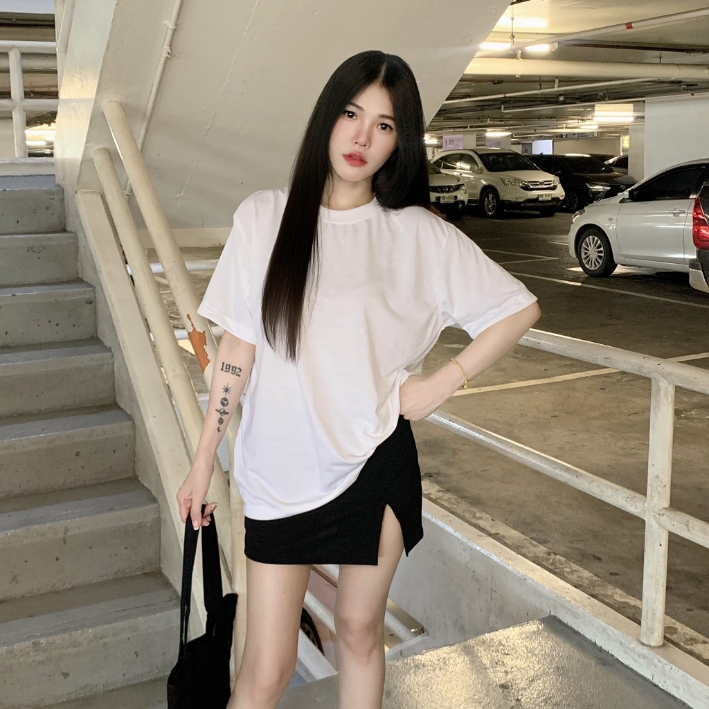 SpinnyHouse เสื้อยืดคอกลมแขนสั้้น UNISEX นุ่มยืด   ไม่หดไม่ต้องรีด มีหลายไซส์ Yuedyun รุ่น นุ่มยืด ราคา ถูกที่สุด ดีลบีเคเค แกลเลอรีภาพที่ 4