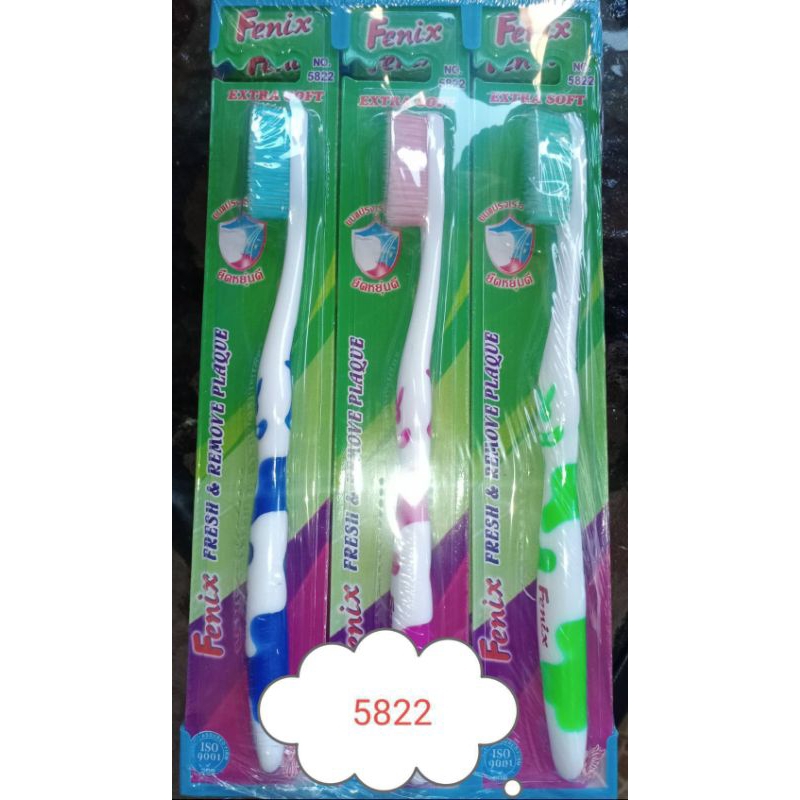 แปรงสีฟันFenix5822(EXTRA SOFT)แปรงสีฟันขนนุ่มพิเศษ ขนแปรงเรียวนุ่ม  ขนแปรงหนานุ่มทำความสะอาดซอกฟันได