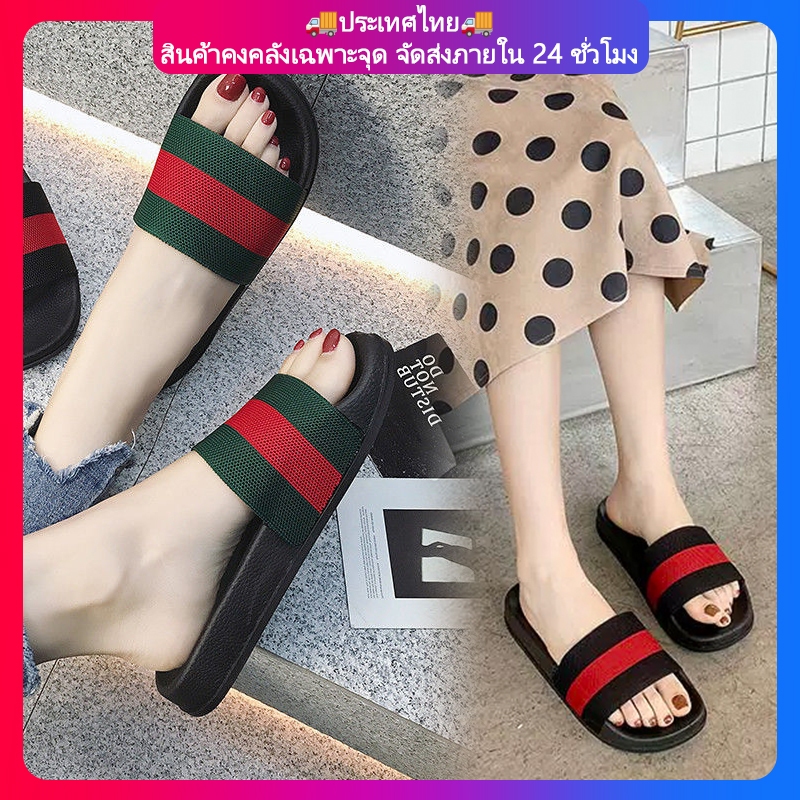 🔥ประเทศไทย🚚จัดส่งภายใน 24 ชั่วโมง รองเท้าแตะ สายคาดผ้า นุ่ม ใส่สบาย ไม่กัดเท้า พร้อมส่ง 36-45