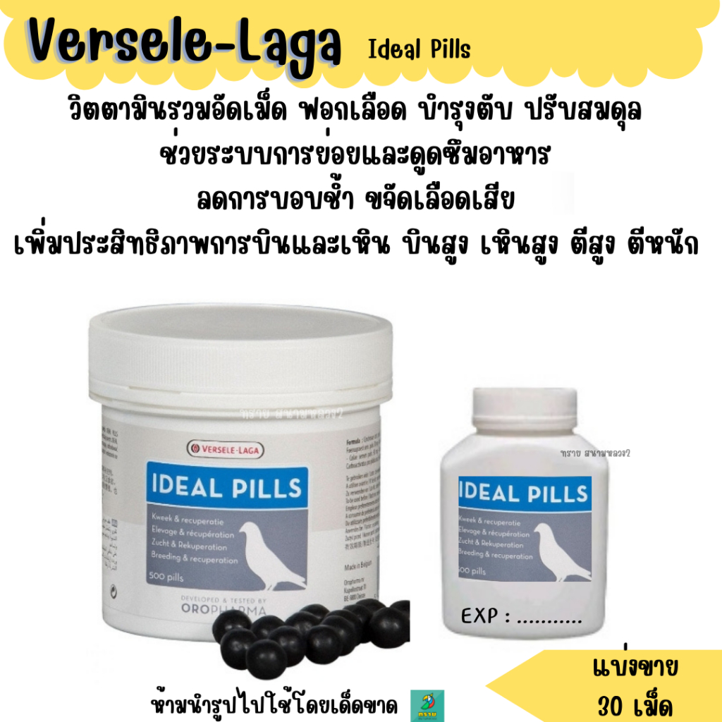 Ideal Pills วิตามินบำรุงเลือด ตับ (นกพิราบ)