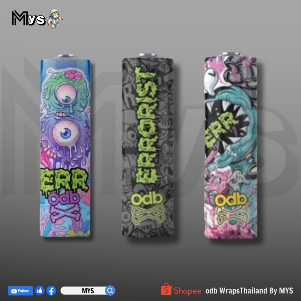 ปลอกถ่าน 18650 ODB X ERRORIST แท้100%
