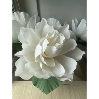 ดอกมะลิซ้อนยักษ์ วันแม่ jasmine flower ดอก40,60 ยาว ~ 80ซม ดอกไม้ยักษ์, Giant flower, ของขวัญ พร็อพถ่ายรูป paper flower