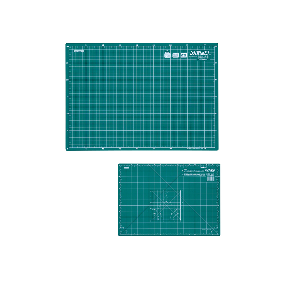 OLFA Cutting Mats แผ่นยางรองตัด รุ่น CM-A2/A3/A4 หนา 2 มม.พร้อมสเกลบอกขนาดนิ้ว/ซม.