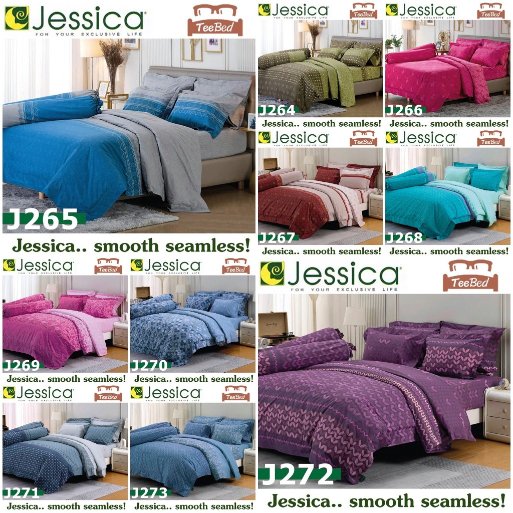 Jessica ชุดผ้าปู+ผ้านวม พิมพ์ลาย รุ่น J232-J273