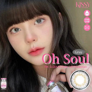 🔥คอนแทคเลนส์✨ขนาดบิ๊กอายโตมาก✨ Oh soul (Kissylens) Brown / Gray / Black