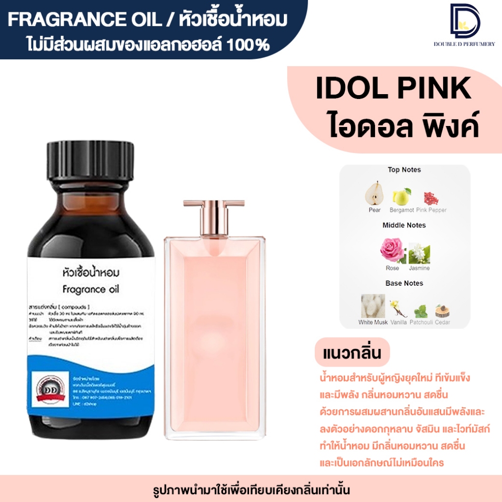 หัวเชื้อน้ำหอม กลิ่น ไอ ดอล พิงค์ (I DOL PINK)