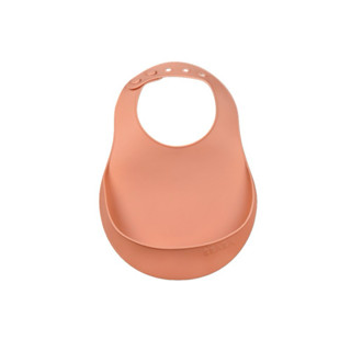 BEABA ถาดกันเปื้อนซิลิโคน Silicone Bib - Terracotta
