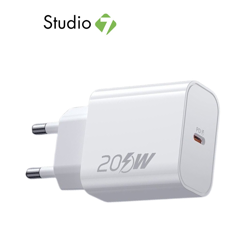 อะแดปเตอร์ Baseus Wall Charger 1 USB-C 20W White (TISI) by Studio7