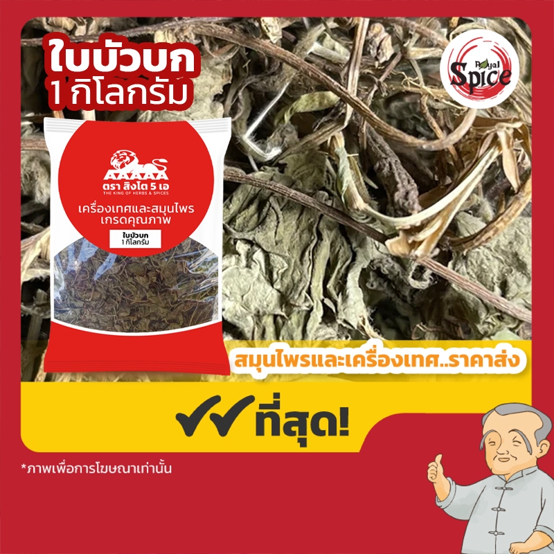 ใบบัวบก ใบบัวบกแห้ง (Gotu kola Leaves) ขนาด 1 กิโลกรัม