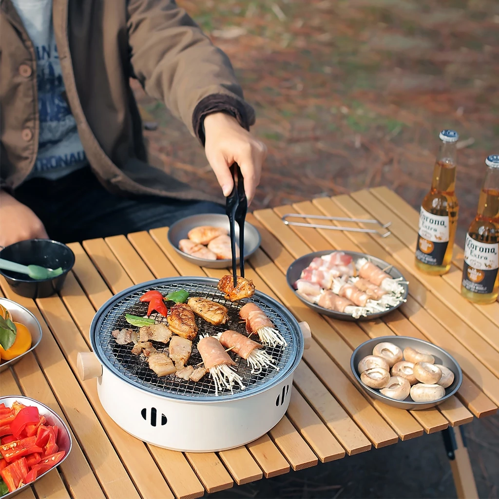 เตาถ่านปิ้งย่าง ขนาดพกพา เตาถ่านBBQ เตาปิกนิก เตาถ่านเเคมป์ปิ้ง เตาถ่านมินิมอล พกพาสะดวก thumbnail 6