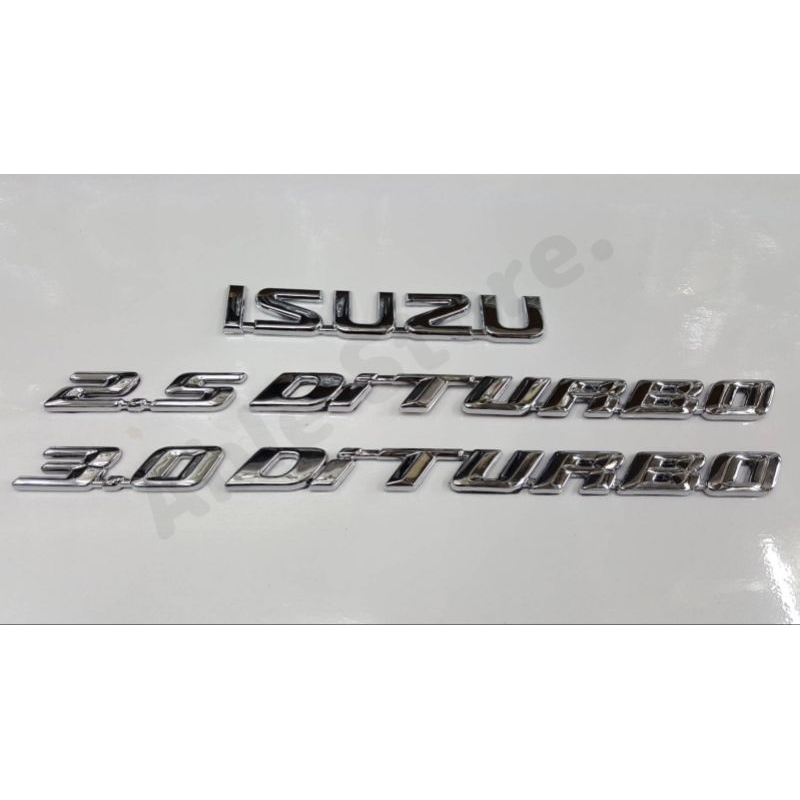 พลาสติกชุปโครเมี่ยม ISUZU 2.5 และ 3.0 Di TURBO ติดฝาท้าย ISUZU D-MAX