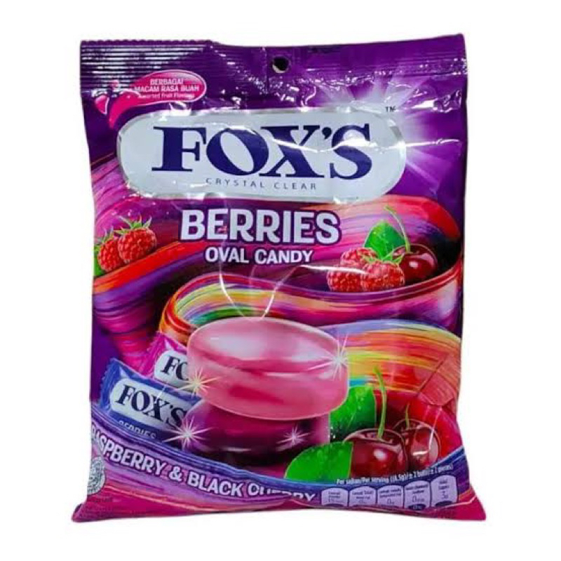F/T Fox’s Oval candies berries ลูกอมเบอรี่ แคนดี้ โอวอล เม็ดกลม fl