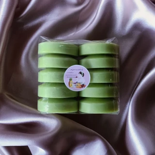 สบู่กลูต้าผิวขาวระเบิดขี้ไคล 50 กรัม 10 ก้อน (ซื้อ 2 แพ็ค แถมฟรีตาข่ายตีฟอง)