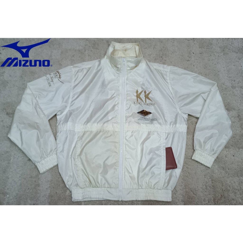 เสื้อผ้าร่มกีฬา เสื้อแจ๊กเก็ท jacket umbrella clothes เสื้อกันลม แบรนด์ Mizuno มือ 2 ของญี่ปุ่น ไซส์
