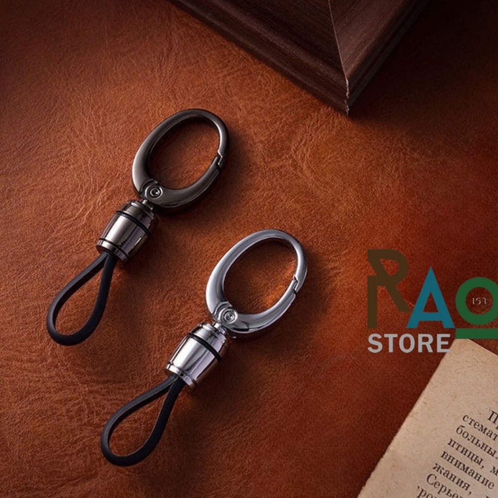 RAO Store พร้อมส่ง พวงกุญแจรถยนต์ วัสดุโลหะผสมสังกะสี ดีไซน์ทรงวงรี ตัวห้อยเป็นยางTPU คุณภาพดี ห้อยรีโมทรถยนต์ - รูปที่ 4