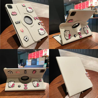 🔥ส่งในพื้นที่🔥เคสป้องกัน iPad หมุนได้ 360°HELLO KITTY collection เหมาะสำหรับรุ่นgen9 Air4/5 Gen11 Air8