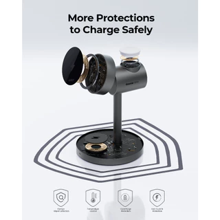 AUKEY แท่นชาร์จไร้สาย MagFusion Qi2 Qi2.2 3-in-1 15W-25W Wireless Charging Station LC-MC311 / MC311A / MC311AP