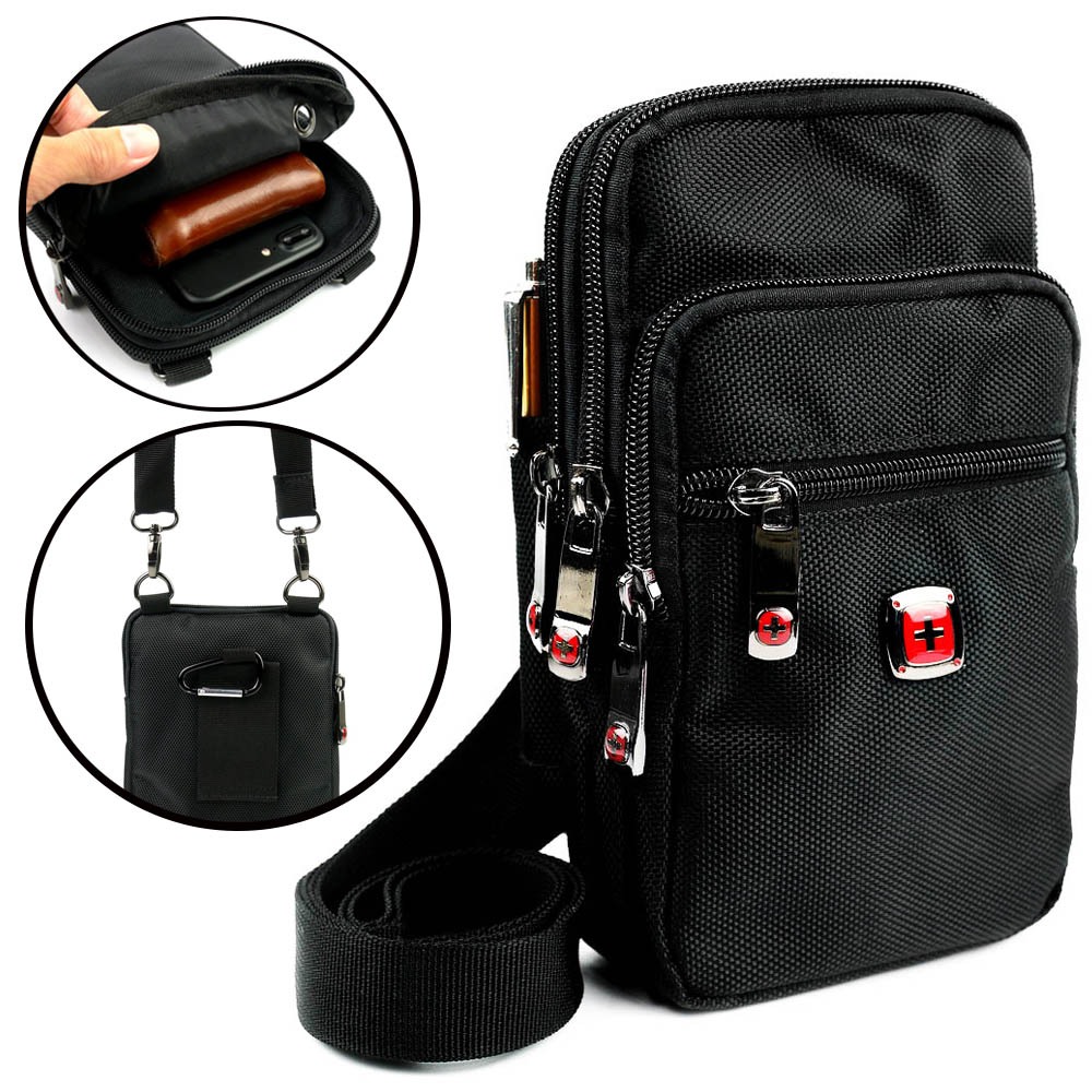 DAKAR (แถม ! สายสะพาย) ซอง กระเป๋า สะพาย คาดเอว แนวตั้ง ใส่มือถือ ใส่โทรศัพท์ 5.5 - 6.7 นิ้ว ( 053 , 052 )