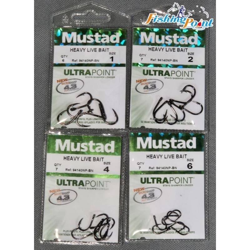 เบ็ด MUSTAD HEAVY LIVE BAIT Micro sharp