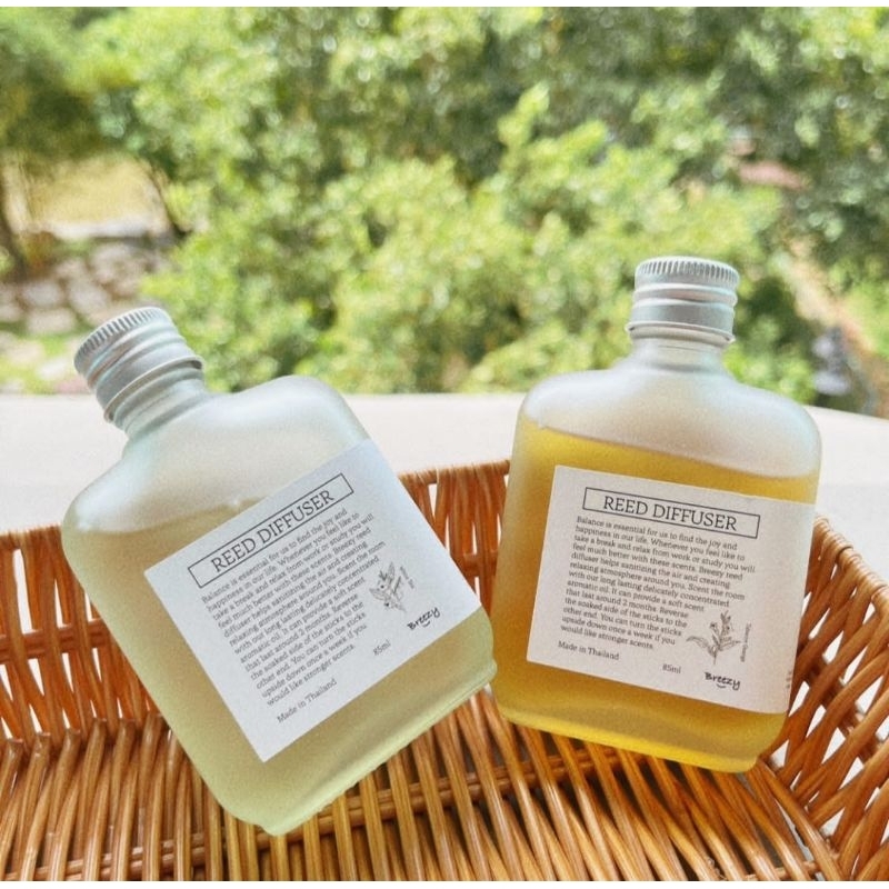 Breezy Reed Diffuser fragrance 85ml ก้านไม้หอม หลากกลิ่น ก้านมีกลิ่น แท่งหอม ดิฟิวเซอร์ ก้านหอม