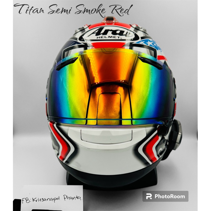 ชิวปรอท Titan Semi Smoke Arai RX7X RX7V Evo