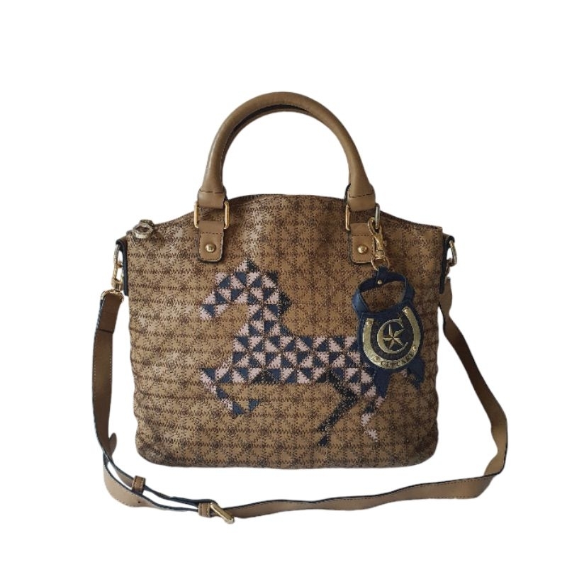 Lapalette Cupcake🥮กระเป๋าถือสีน้ำตาล กระเป๋ามือสอง