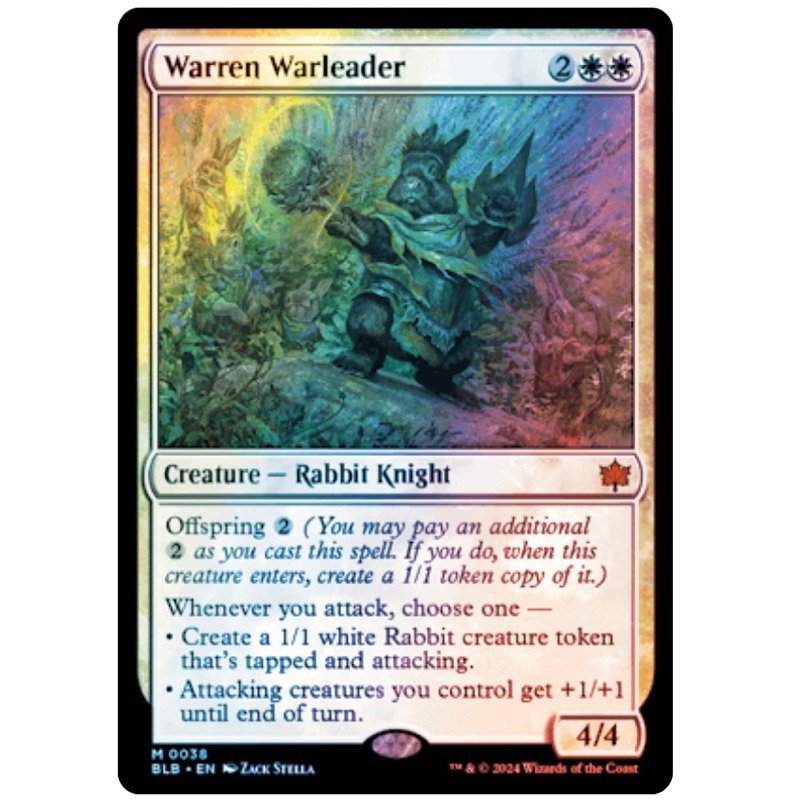 Bloomburrow Foil: Warren Warleader