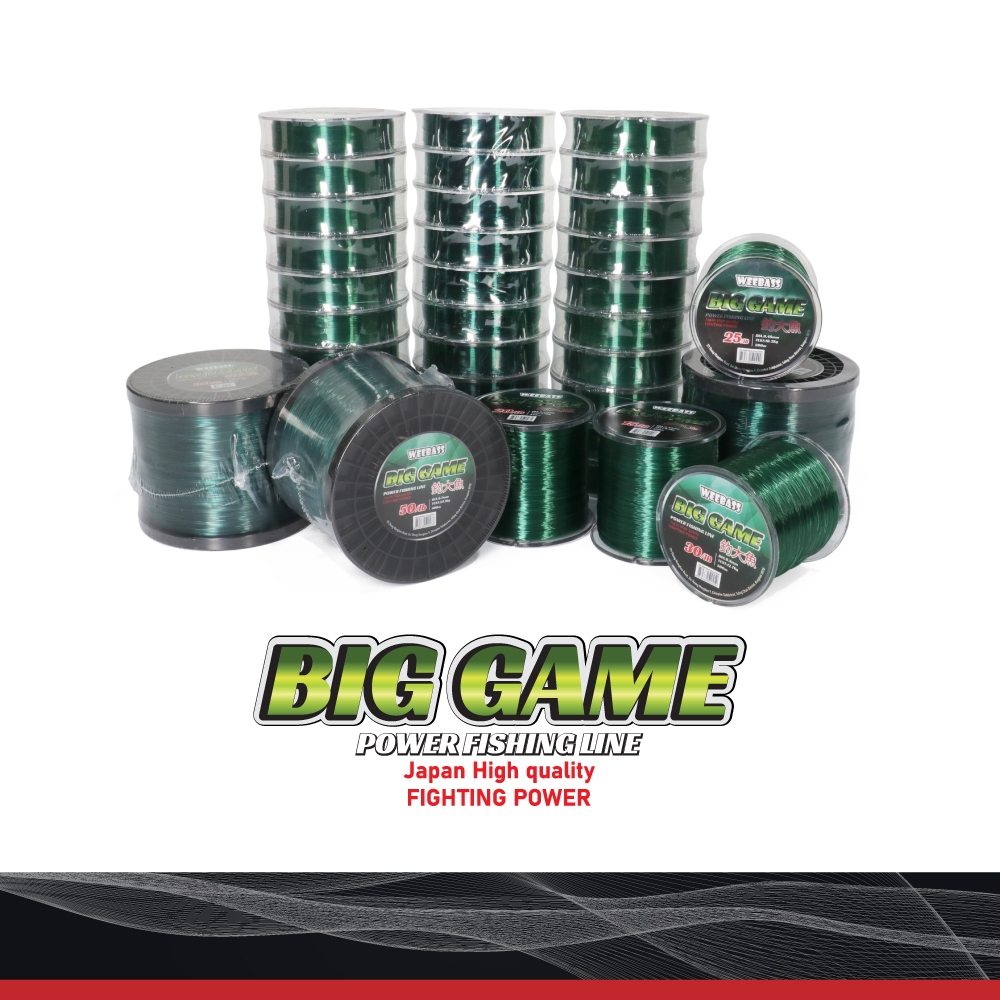 สายเอ็น WEEBASS BIG GAME DG (สีเขียวเข้ม) สาย เอ็นเต็ม เอ็นตกปลา
