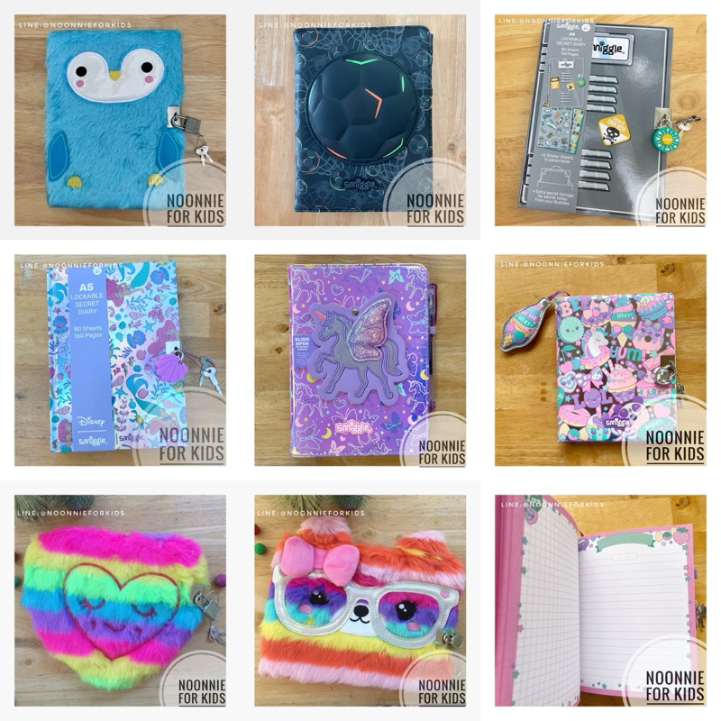 สมุดโน้ตล็อกได้ Smiggle A5 Lockable Notebook