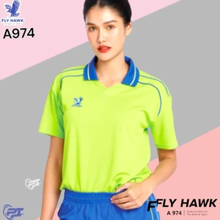 FLYHWAK A974 เสื้อฟุตบอลคอปกผู้ใหญ่ กีฬาพละเสื้อวิ่ง เนื้อผ้าเรียบลื่น ระบายเหงื่อดี ไม่อับชื้นคู่กับเด็ก c974