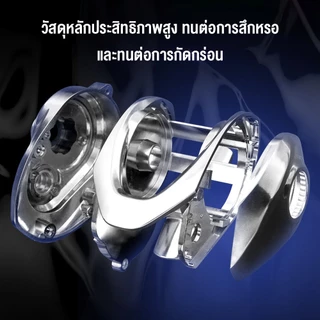 Daimano รอกหยดน้ำ รอกเบสหยดน้ำ รอกหยดนํ้า แรงลาก 30 กก. อัตราทดเกียร์ความเร็วสูง 6.3：1 น้ำจืด ตกปลาทะเล รอกเบท ออกกำลังก
