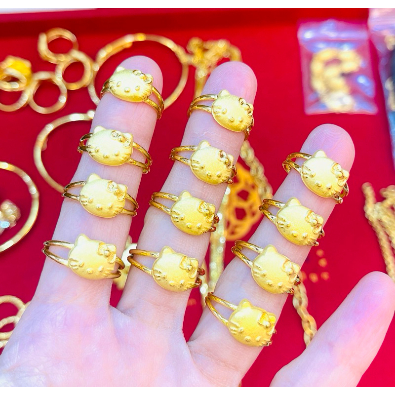 KMDGold แหวนทอง 1/2สลึง ลายน้องแมวสุดน่ารัก สินค้าทองแท้พร้อมใบรับประกัน