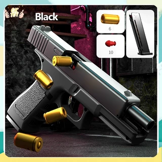 กึ่งอัตโนมัติ Glock 1: 1 จำลองการยิง CS ของเล่นปืนของเล่นเชลล์สำหรับเด็ก