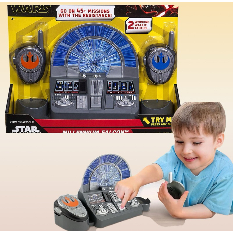 eKids Star Wars EP 9 Command Center With Kid Friendly Walkie Talkies & Speech