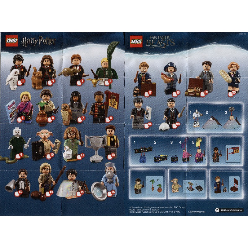Lego Minifigure Series Harry Potter 1&2 แบบแยกตัว ของใหม่กรีดซองเช็ค