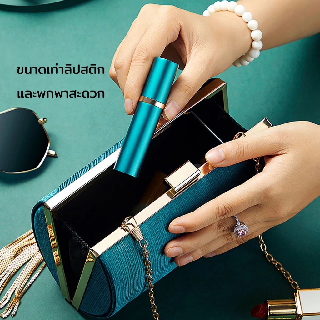 ขวดน้ําหอมเปล่า 5ML แบบพกพา เติมได้ ฝีมือประณีตและปิดผนึกที่ดี สําหรับเดินทาง เครื่องฉีดน้ําหอม thumbnail 4