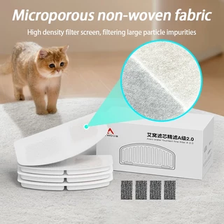 ไส้กรองน้ำพุ ไส้กรองน้ำพุแมว น้ำพุแมว 4 ชิ้น catit แผ่นกรองน้ำพุ แผ่นกรองคาร์บอน Petkit Eversweet